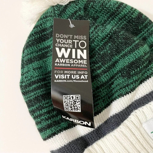 Karbon Moosehead Lager Beer Winter Hat  Beanie Toque and Mittens - Picture 5 of 14